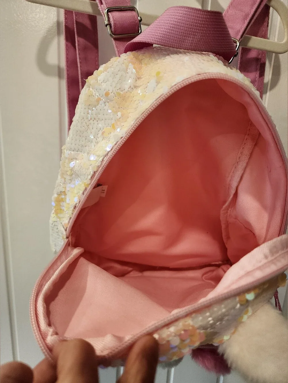 Sparkly Sequin Llama Preschool Backpack